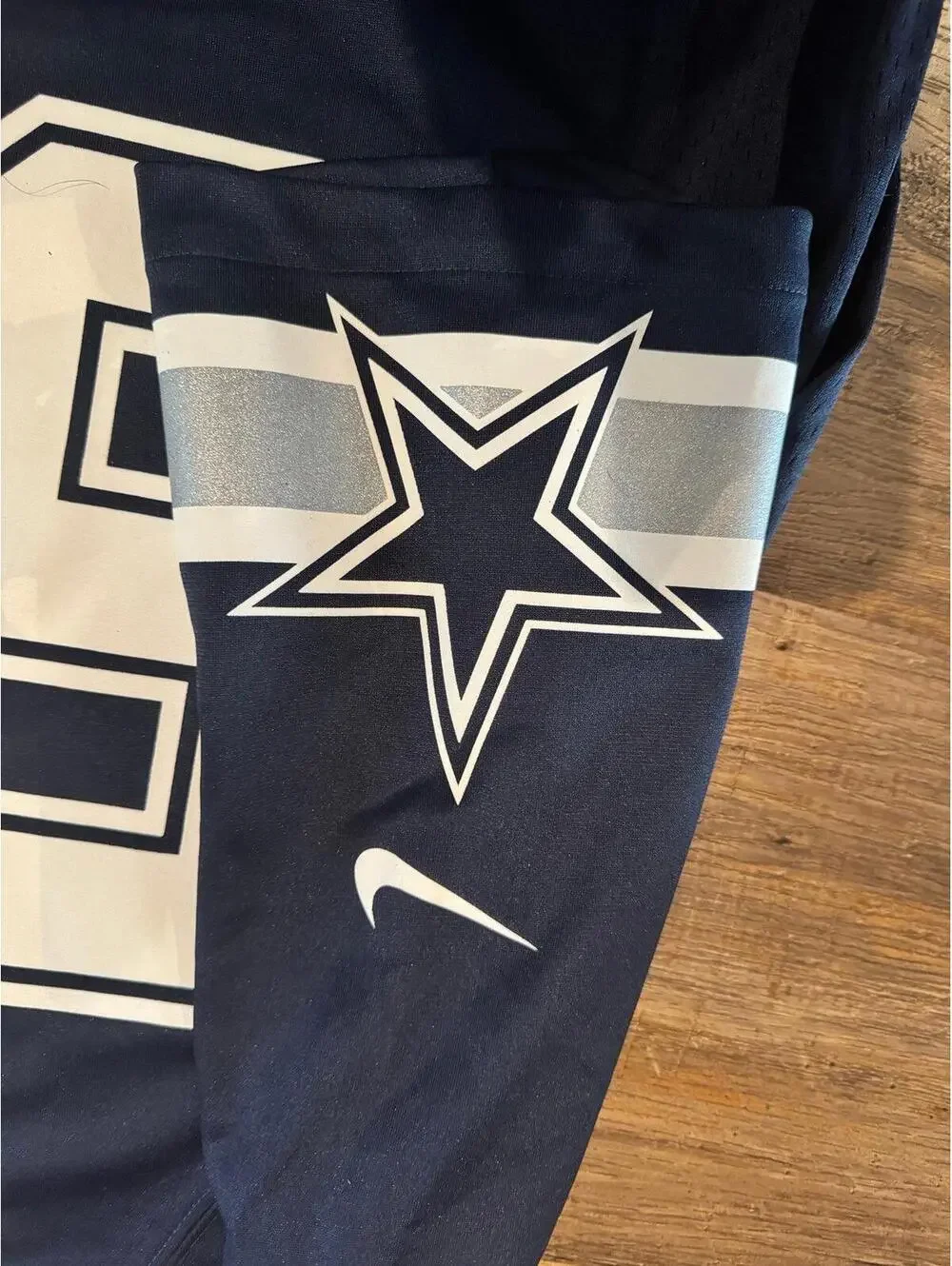 Nike Dallas Cowboys Van Esch Navy/White Jersey Sz L EUC